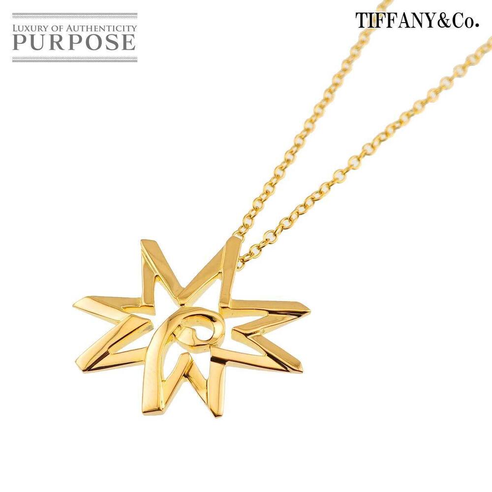 Tiffany Co Elsa Peretti Wave Necklace Sterling Silver